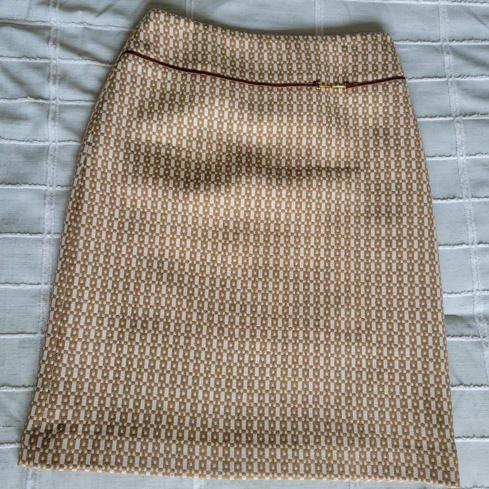 Checked Pencil Skirt